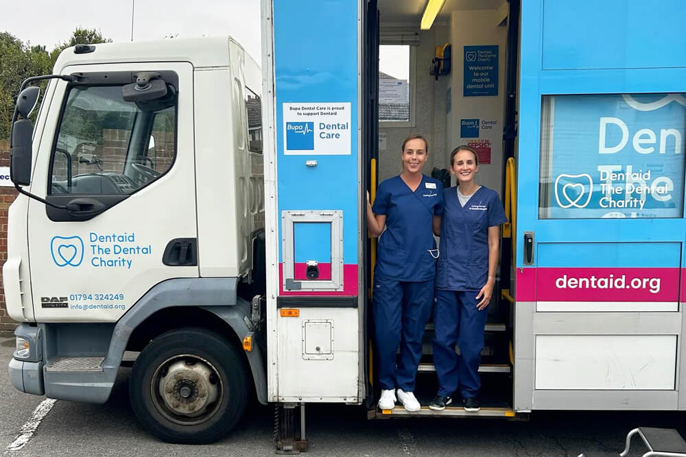 Caring Dental Volunteers with Dentaid in Margate